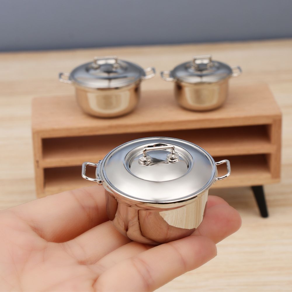 Gaming Kitchen Accessories - وعاء الحساء مصغرة مع غطاء ،