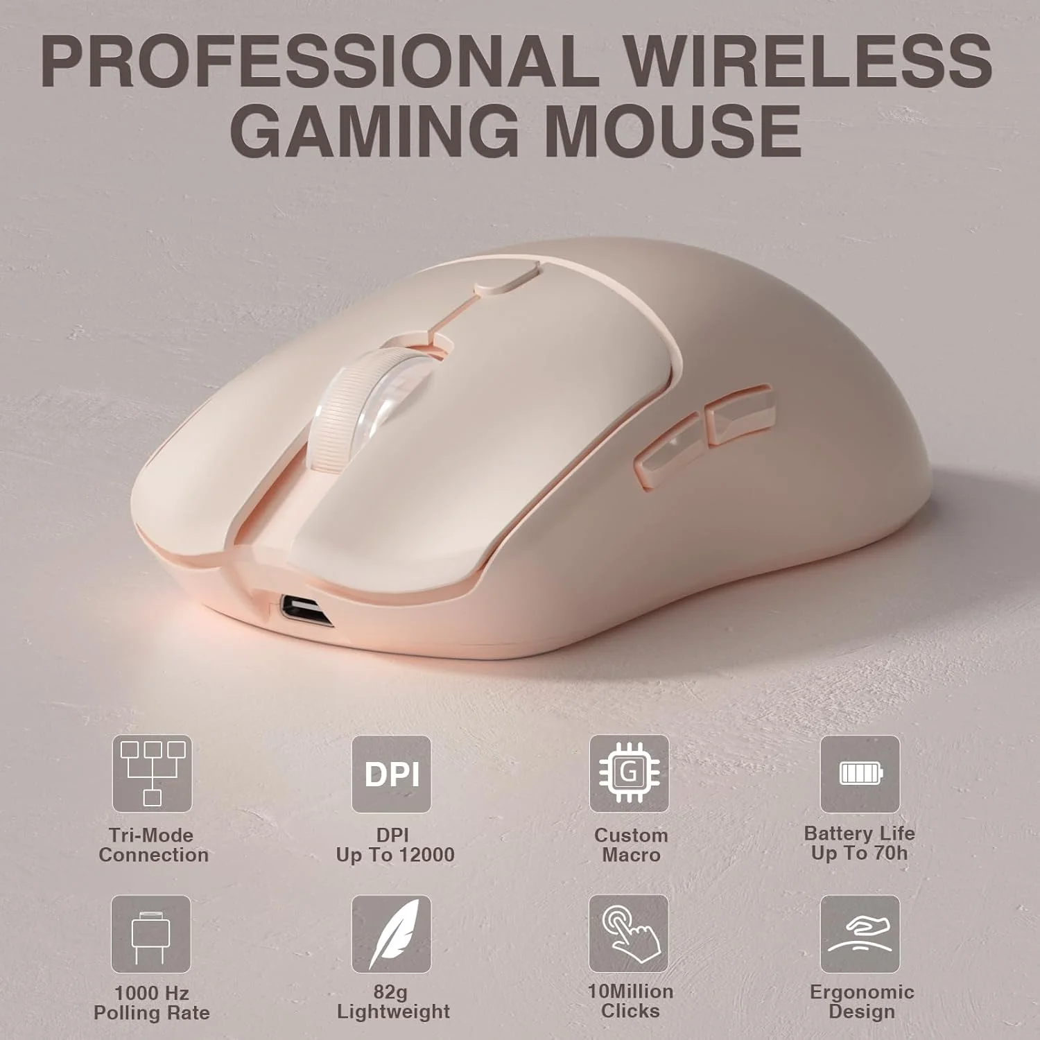 Gaming Accessories Tablet - فأرة ألعاب لاسلكية ثلاثية الأوضاع AULA