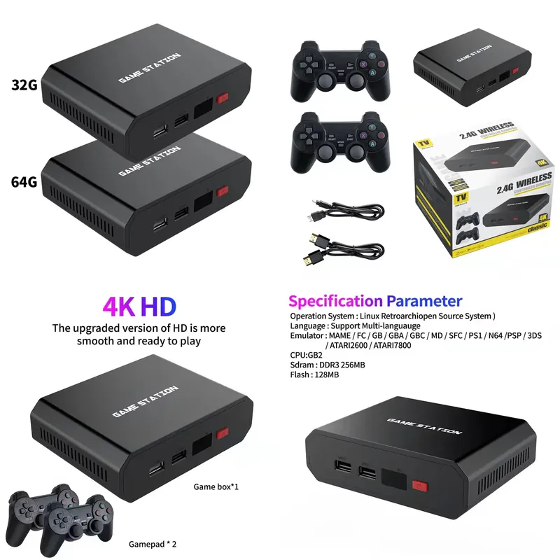 Gaming Accessories Console - جهاز ألعاب فيديو M8plus عالي الدقة