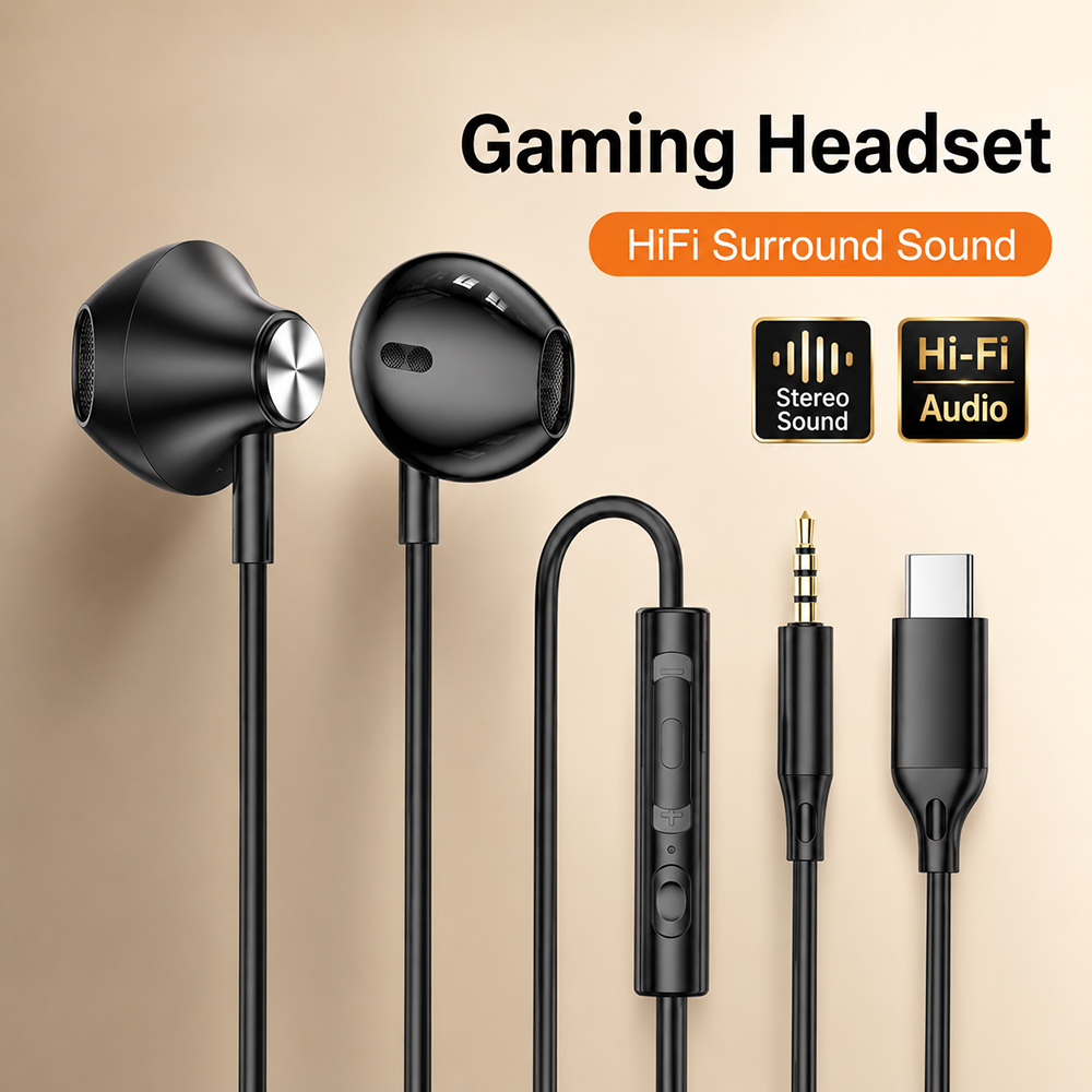 Gaming Accessories Tablet - سماعات رأس هاي فاي محيطية بصوت
