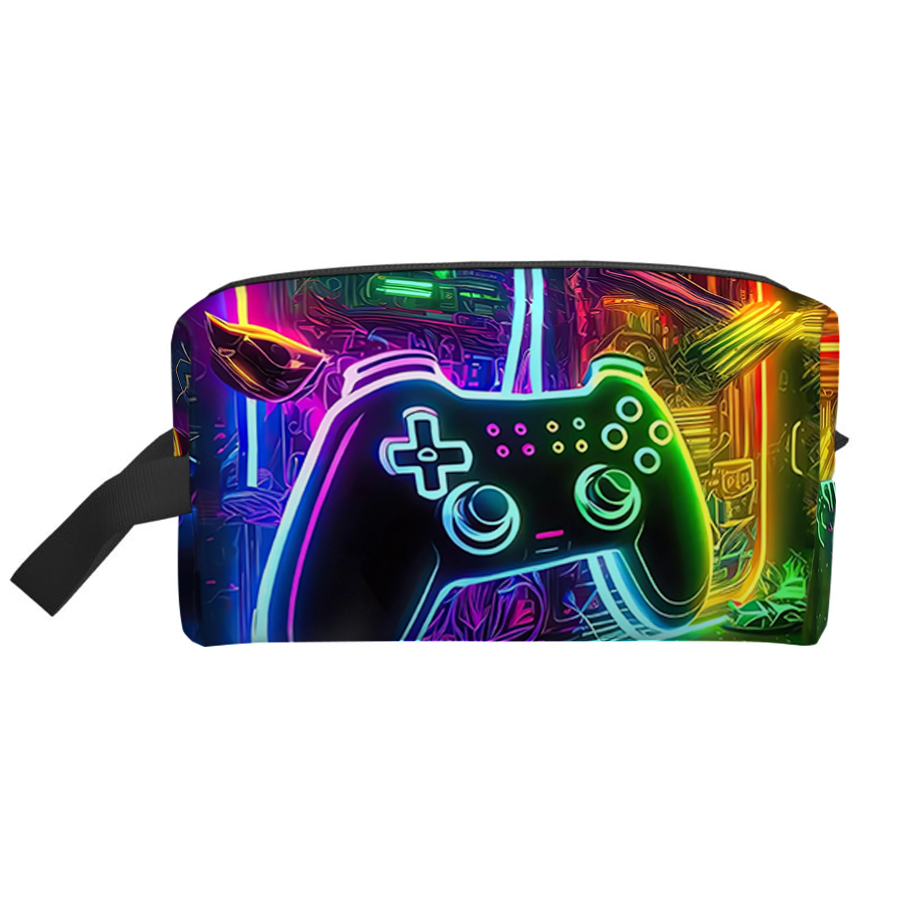 Gaming Accessories For Kids - حقيبة مستحضرات تجميل بنمط GamePad للأولاد