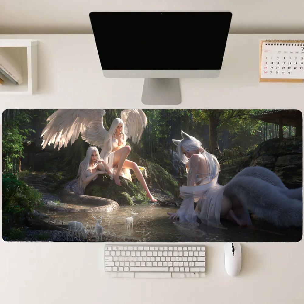 سجادة ألعاب فورست جيرل ممتدة،  - مراجعة Gaming Accessories Pc Setup وسعره