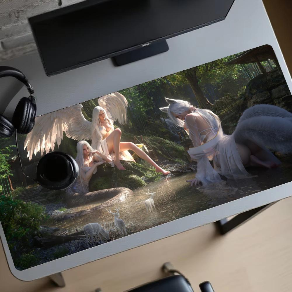 سجادة ألعاب فورست جيرل ممتدة،  - مراجعة Gaming Accessories Pc Setup وسعره