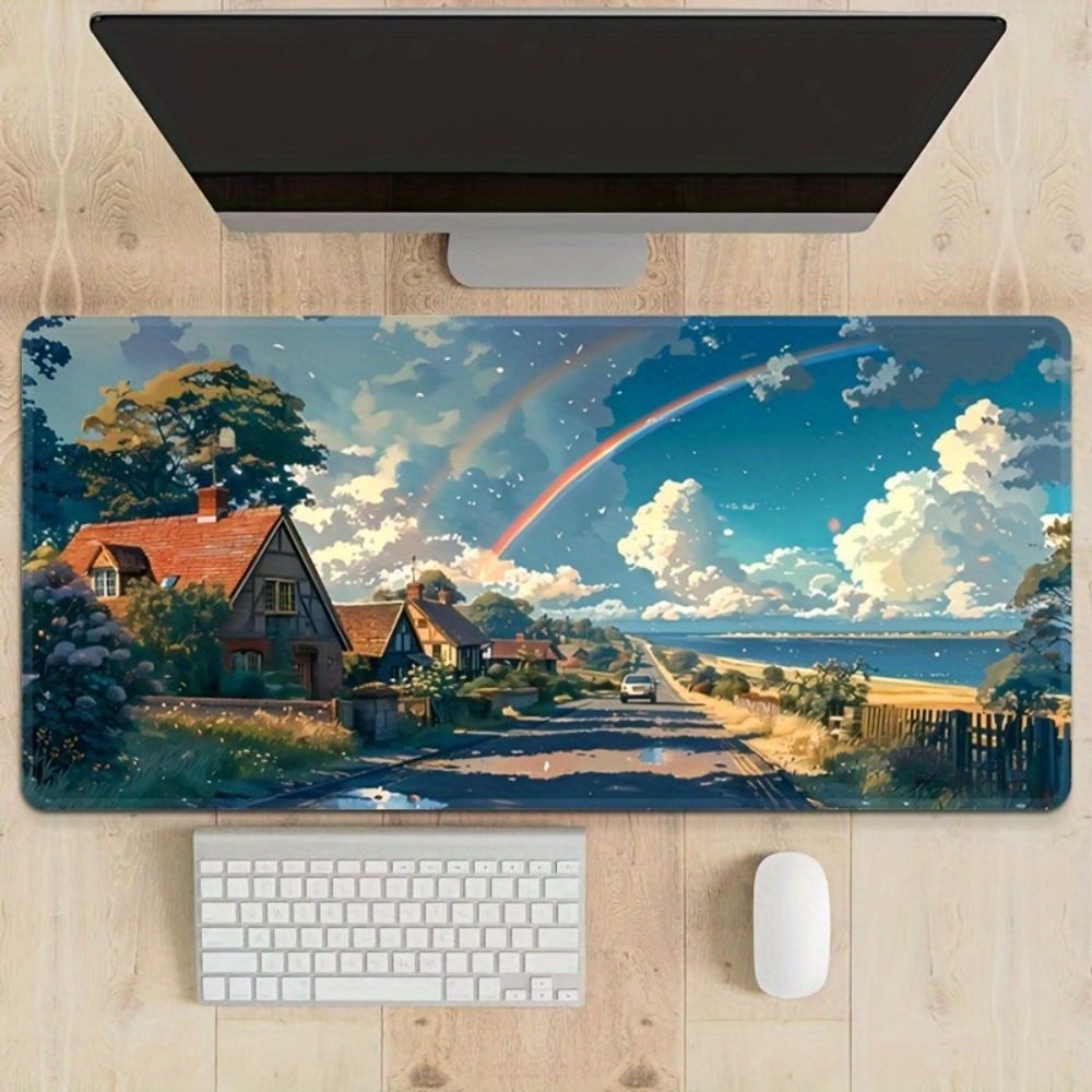 سجادات مكتبية كبيرة بتصميم قري - مراجعة Gaming Accessories Pc Setup وسعره