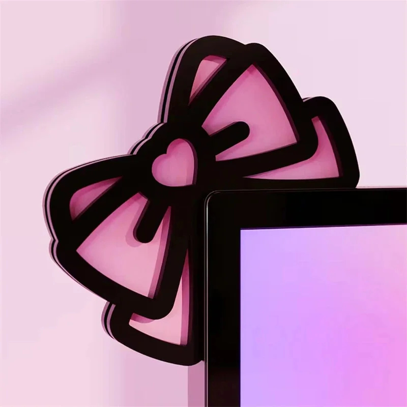 Kawaii الوردي الاكريليك القوس  - مراجعة Gaming Accessories Pc Setup وسعره