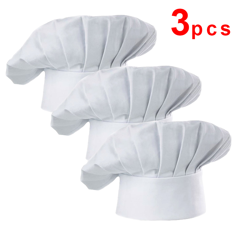 3 قطع قبعات طهاة بيضاء بارتفاع - مراجعة Gaming Kitchen Accessories وسعره